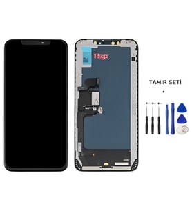 Tkgz - iPhone XS MAX Uyumlu Lcd Ekran Dokunmatik -A- Kalite (GX MARKA) + TAMİR SETİ
