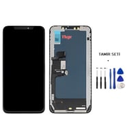 Tkgz - iPhone XS MAX Uyumlu Lcd Ekran Dokunmatik -A- Kalite (GX MARKA) + TAMİR SETİ