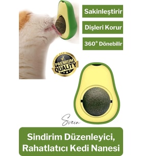 Doğal Avokado Kedi Nanesi Otu Topu Oyuncağı Yapışkanlı Yalama Sakinleştirici Catnip Yenilebilir Çimi