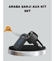 AUX Bluetooth Adaptör ve 38W Hızlı Araç Şarj Cihazı Seti