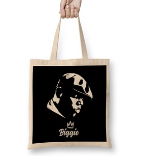 Biggie The Notorious Big Bez Çanta Uzun Saplı