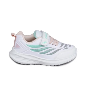 Jump 28105 G Çocuk Sneaker Spor Ayakkabı Beyaz Somon Mint