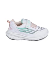Jump 28105 G Çocuk Sneaker Spor Ayakkabı Beyaz Somon Mint
