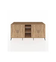 Kronos Konsol 4 Raflı 4 Kapaklı 220x59x99 Çam-Çam/Çam