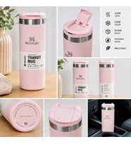 Stanley Aerolight Transit Mug 473 ml Pembe Paslanmaz Çelik Kapaklı Termos Mug