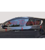 R. Megane 3 HB Krom Cam Çıtası 2010 Üzeri 6Prç Paslanmaz Çelik
