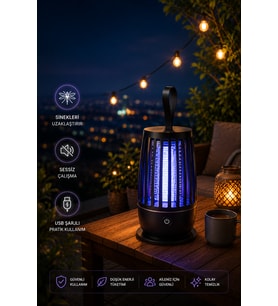 Gece Aydınlatmalı Elektronik Böcek Yakalama Teknolojisi