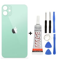İphone 11 Arka Cam Batarya Pil Kapağı + Yapıştırıcı + Tamir Set (Yeşil)