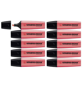 Stabilo Fosforlu Kalem Boss Pastel Gülpembe 10'lu Paket