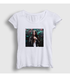 Presmono Kadın Beyaz Poster V2 Dua Lipa T-Shirt 326061tt (Beyaz)