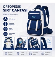 Su Geçirmez Ortopedik Erkek Çocuk Okul Çantası – Mavi