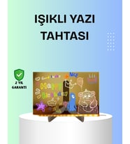 Yaratıcı Çizim ve Mesajlar İçin LED Işıklı Renkli Tahta