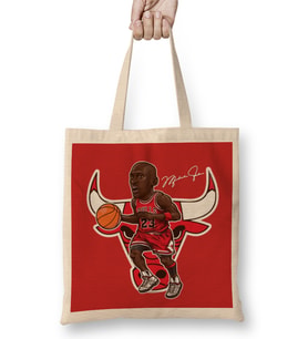 Micheal Jordan Bulls 23 With Signature Best Seller Bez Çanta Uzun Saplı