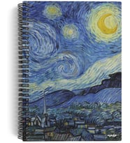 Lexroo Vincent Van Gogh/The Starry Night,1889 Spiralli Defter 02 A5 Çizgisiz 100 Sayfa