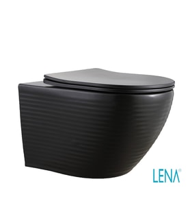 LENA ASMA KLOZET KAPAK DAHİL ET-604 MAT SİYAH