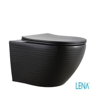 LENA ASMA KLOZET KAPAK DAHİL ET-604 MAT SİYAH