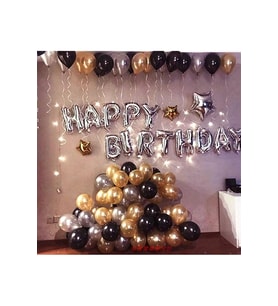 Happy Birthday Doğum Günü Balonu Seti Lüks Set