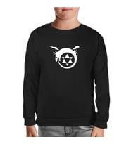 Fullmetal Alchemist Siyah Çocuk Sweatshirt