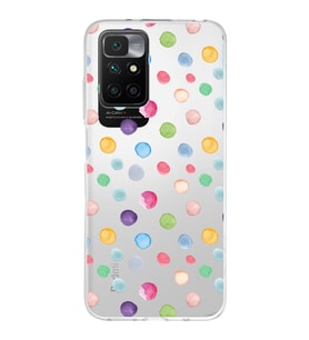 PrintiFy Xiaomi Redmi 10 ile Uyumlu 1mm Slim Fit Water Color 6 Baskılı Şeffaf  Kılıf