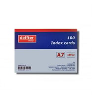 Deffter İndex Kartı A7 Beyaz Düz 64269-4