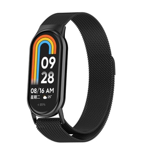 Microsonic Xiaomi Mi Band 8 Milanese Loop Kordon Siyah (Siyah)