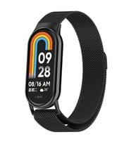 Microsonic Xiaomi Mi Band 8 Milanese Loop Kordon Siyah (Siyah)