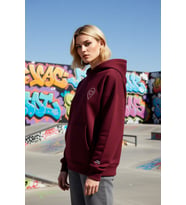 Kadın Bisiklet Yaka Düşük Kol Oversize Slogan Nakışlı Sweatshirt Fonksiyonel Dayanıklı Şık