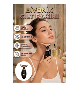 Biyonik Yüz ve Boyun Cilt Bakım Cihazı – Ses Dalgası Titreşimli Masaj ve Nemlendirme