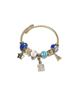 JTAW24ÇEB1429 JANTİ ÇELİK BİLEKLİK - PANDOORANIN CHARMLARI GOLD RENK KARARMAZ