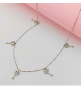 KALBİMİN ANAHTARI 925 AYAR GÜMÜŞ KOLYE