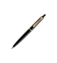 Pelikan Tükenmez Kalem 14 Ayar Altın Kaplama Siyah K200