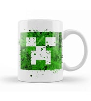 Minecraft Creeper Colored Kupa Bardak Porselen