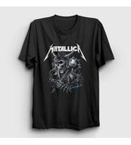 Presmono Unisex Siyah Hammer Metallica T-Shirt 292288tt