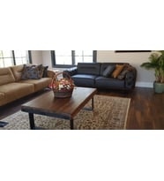Deryawood Masif Ahşap Dogal Ağaç Orta Sehpa Ceviz  85*85*45 Cm  acık ceviz8