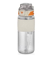 VAGONLİFE T1019 TKK SİLİKON TUTMA GÖVDE TRİTAN PİPETLİ MATARA 600ml  BEYAZ