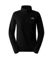 The North Face W 100 GLACIER Kadın Yarım Fermuar Polar NF0A855M4H01 (Siyah)