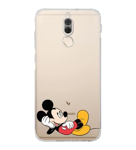 Huawei Mate 10 Lite  Kamera korumalı Kapak Mickey Mouse Tasarımlı  Şeffaf Kılıf
