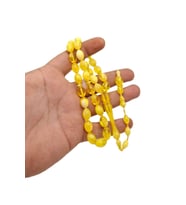 Sarı Özel Model Toz Kehribar Tesbih