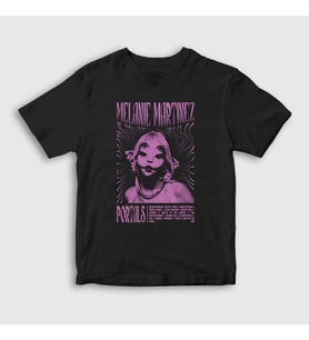 Presmono Unisex Çocuk Siyah Portals Melanie Martinez T-Shirt 471632tt