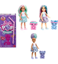 Barbie Chelsea Pop Reveal Bebek Seti, Atıştırmalık Serisi, Kokulu Küçük Bebek, Karnına Bastırılabile (Çok Renkli)