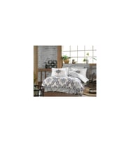 Kingsize Poplin Nevresim Amanda Gri