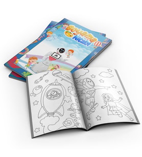 AKINROBOTICS – BOYAMA KİTABI (STICKER HEDİYELİ)