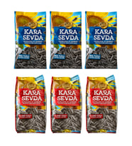 Kara Sevda Aycekirdeği 180 gr Bol Tuzlu ve Klasik Tuzlu 6 lı Karma Paket