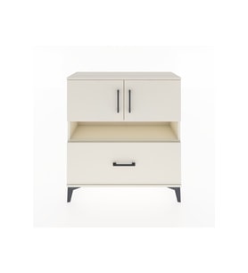 Arges Şifonyer 3 Raflı Tek Çekmeceli 2 Kapaklı 88x30x96 Aytaşı-Aytaşı