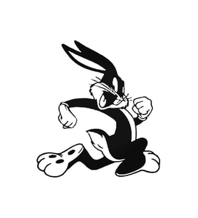 Bugs Bunny Tasarım Oto Sticker 20 Cm