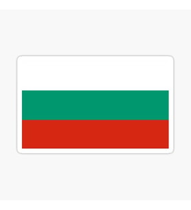 Bulgaristan - Bulgaristan Resmi Bayrağı 19CM Araba Etiket oto