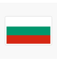 Bulgaristan - Bulgaristan Resmi Bayrağı 19CM Araba Etiket oto