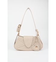 Kadın Lotus Vizon Baget Cüzdan Tasarım Suni Deri Çıt Çıt Kapama El Ve Omuz Çantası