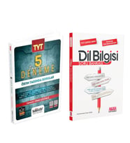 Miray Yayınları TYT Tüm Dersler Fasikül 5 Deneme ve AKM Dil Bilgisi Soru Bankası Seti 2 Kitap