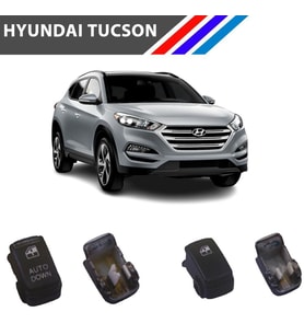 Hyundai Tucson Cam Düğme Kapağı 2 Adetli Set